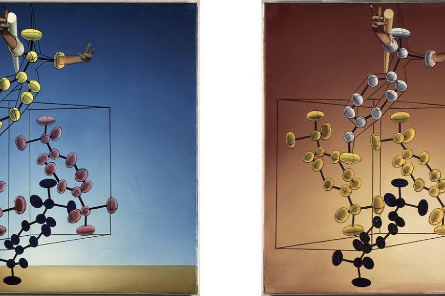 'L’estructura de l’ADN. Obra estereoscòpica'. c. 1975-76. Oli sobre tela 60 x 60 cm (cada pintura) © Salvador Dalí. Fundació Gala-Salvador Dalí / VEGAP, Figueres, 2016