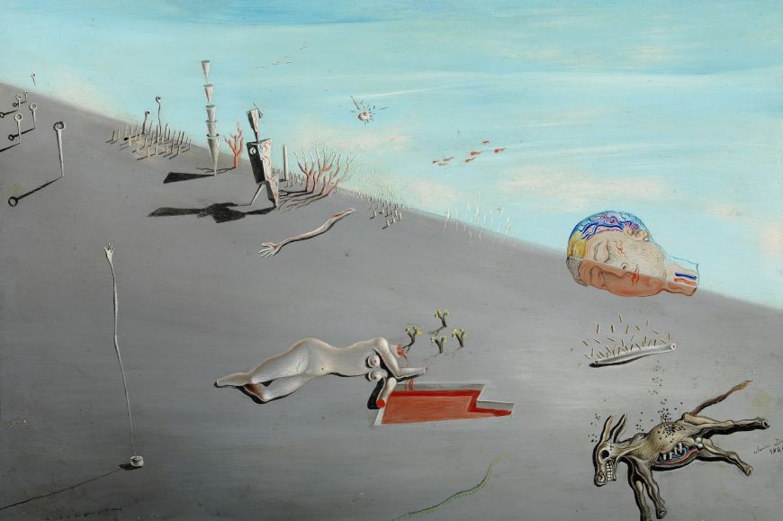 Estudi per a La mel és més dolça que la sang1926. Oli sobre fusta. 37,8 x 46,2 cm Estudi per a La mel és més dolça que la sang1926. Oli sobre fusta. 37,8 x 46,2 cm