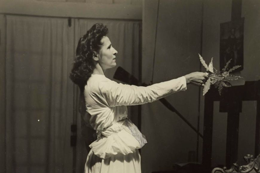Dalí i Gala a l'estudi de la hisenda del coronel Harold Mack, Monterrey, c. 1947© Julian P. GrahamDrets d'imatge de Gala i Salvador Dalí reservats. Fundació Gala-Salvador Dalí, Figueres, 2019 Dalí i Gala a l'estudi de la hisenda del coronel Harold Mack, Monterrey, c. 1947© Julian P. GrahamDrets d'imatge de Gala i Salvador Dalí reservats. Fundació Gala-Salvador Dalí, Figueres, 2019