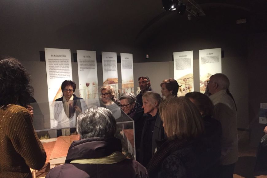 Els Amics a la visita del Museu d'Història Els Amics a la visita del Museu d'Història