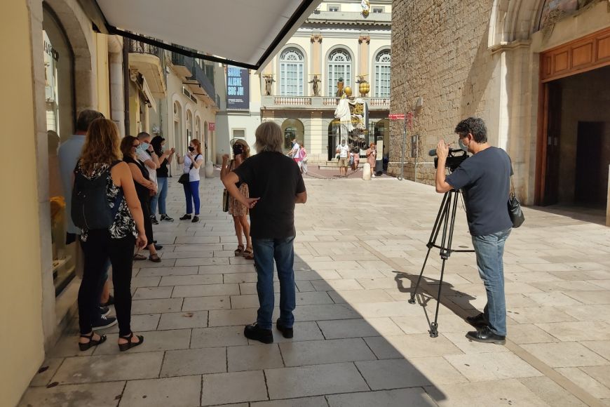 La Ruta Dalí acaba davant el Teatre Museu, tot i que també pot servir de sortida perquè els seus visitants coneguin Figueres, 2020