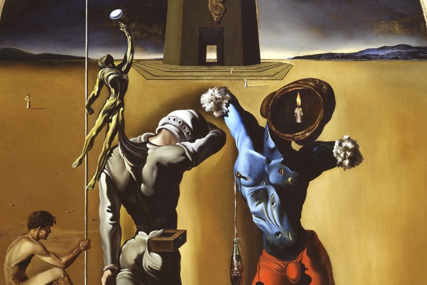 Poesia d'Amèrica, 1943Oli sobre tela, 116 x 79 cm Poesia d'Amèrica, 1943Oli sobre tela, 116 x 79 cm