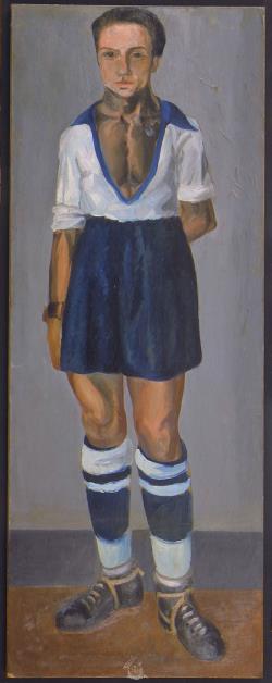 Retrat de Jaume Miravitlles, c. 1921, oli sobre cartró sobre fusta,©Salvador Dalí, Fundació Gala-Salvador Dalí, Figueres, 2019