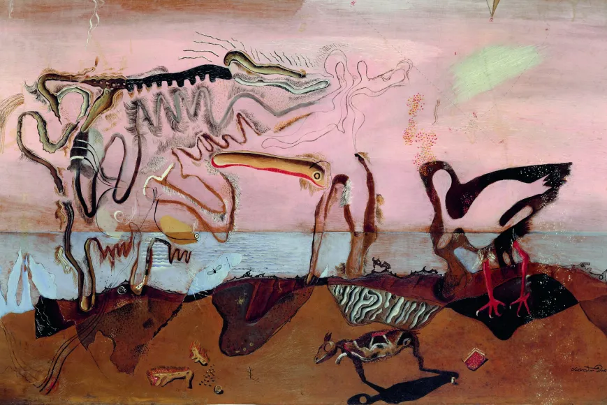 La vaca espectral, 1928 Centre Pompidou, Musée National d'Art Moderne, París. Adquisició de l'Estat, 1974 | © Salvador Dalí, Fundació Gala-Salvador Dalí; VEGAP, Madrid, 2025 Foto: © Centre Pompidou, MNAM-CCI, Dist. GrandPalaisRmn / Jean-Claude Planchet La vaca espectral, 1928 Centre Pompidou, Musée National d'Art Moderne, París. Adquisició de l'Estat, 1974 | © Salvador Dalí, Fundació Gala-Salvador Dalí; VEGAP, Madrid, 2025 Foto: © Centre Pompidou, MNAM-CCI, Dist. GrandPalaisRmn / Jean-Claude Planchet