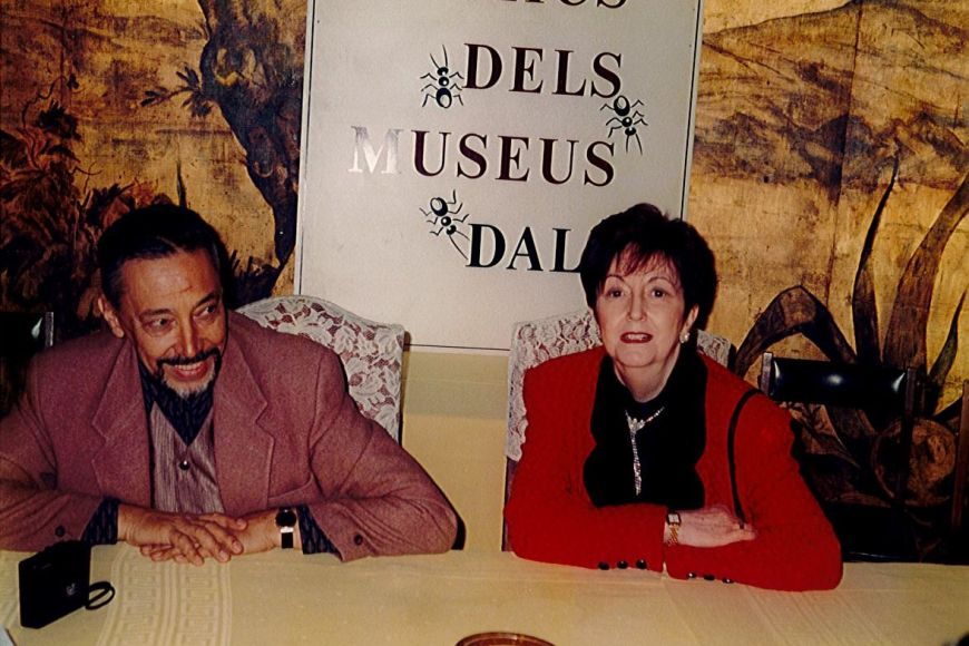 Lluís Llongueras amb Lola Mitjans, 1996