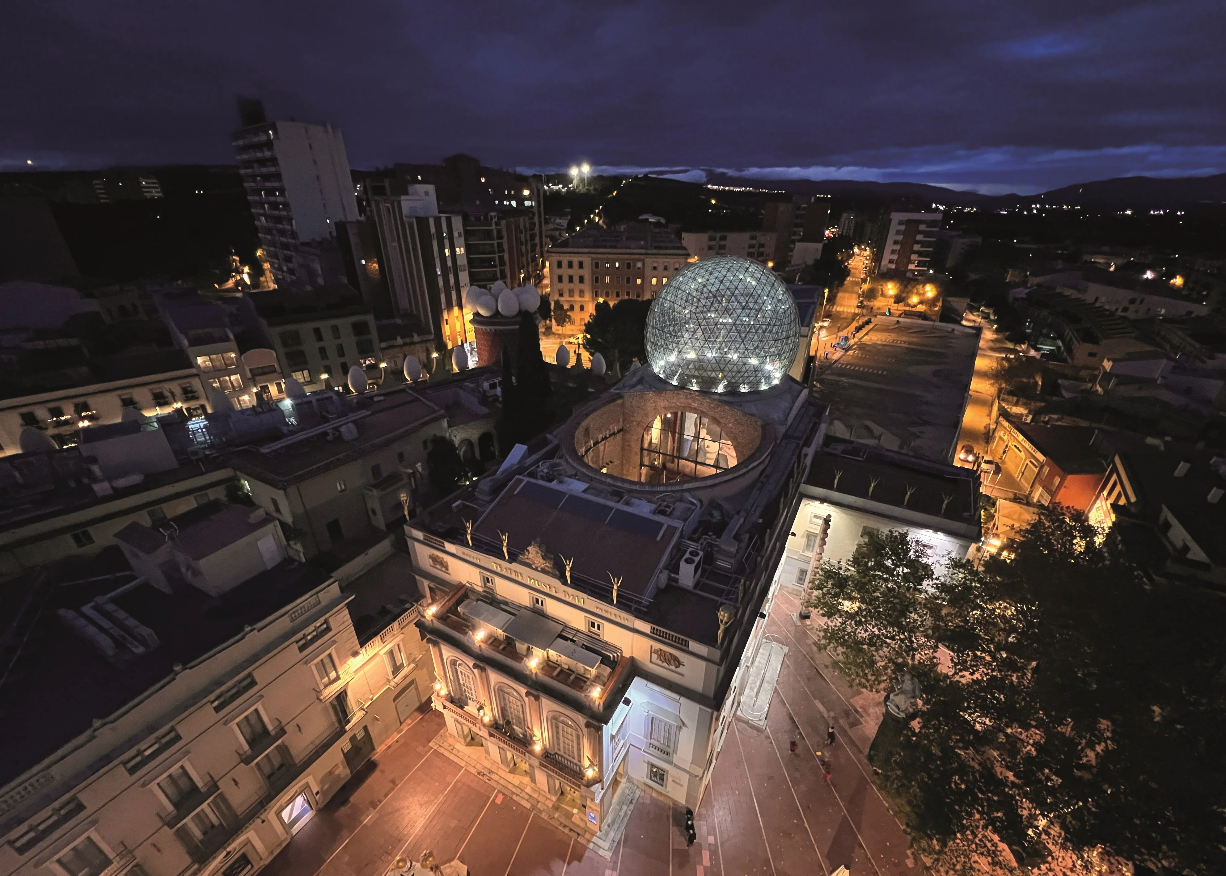 Imatge aèria del Teatre - Museu Dalí | © Olga Reixach