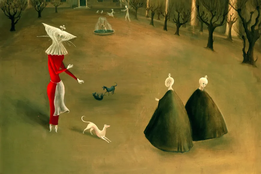 Darvaux, 1950 Col·lecció particular | © Leonora Carrington © 2025, Estate of Leonora Carrington / VEGAP Foto: Willem Schalkwij Darvaux, 1950 Col·lecció particular | © Leonora Carrington © 2025, Estate of Leonora Carrington / VEGAP Foto: Willem Schalkwij