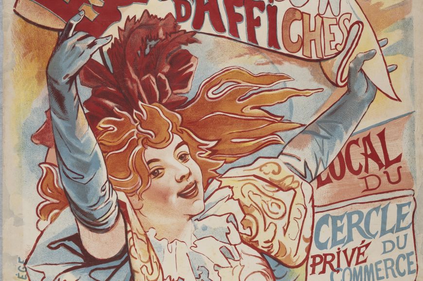 Jean Ubaghs, Exposition d’affiches. Cercle des Beaux-Arts de Liége, 1896. Museu Nacional d’Art de Catalunya, adquisició de la Col·lecció Plandidura, 1903 | © Museu Nacional d’Art de Catalunya, Barcelona, 2022.