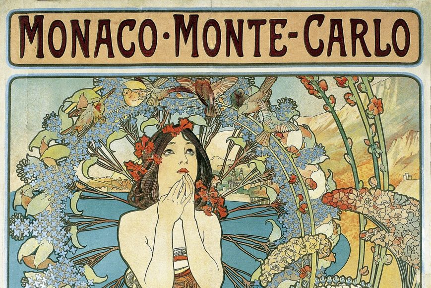 Alphonse-Marie Mucha, Monaco·Monte-Carlo, 1897. Museu Nacional d’Art de Catalunya, adquisició de la Col·lecció Plandidura, 1903 | © Museu Nacional d’Art de Catalunya, Barcelona, 2022.