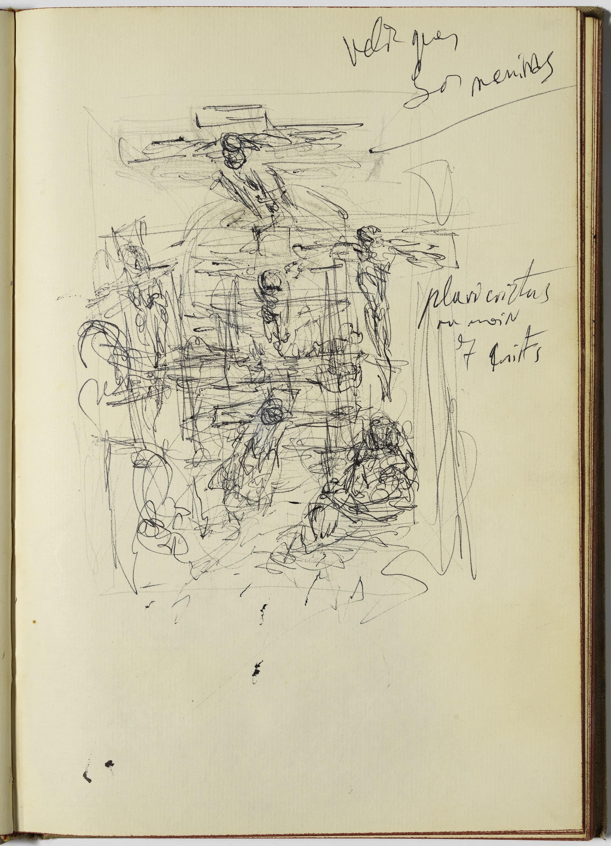 Algunes de les pàgines del quadern inèdit de l’arxiu Pere Vehí