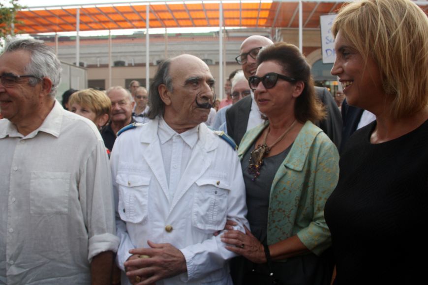 Dos actors representaven Dalí i Gala a la celebració, 2015