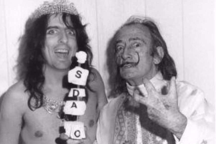 Dalí amb Alice Cooper, 1973 Dalí amb Alice Cooper, 1973