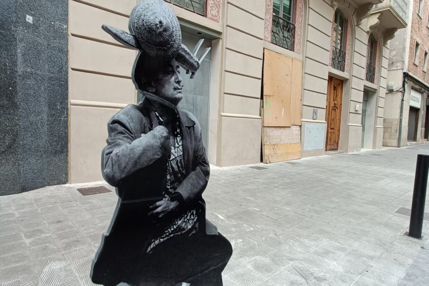 Una de tres les estàtues fixes d’acer de Dalí | © Ajuntament de Figueres Una de tres les estàtues fixes d’acer de Dalí | © Ajuntament de Figueres
