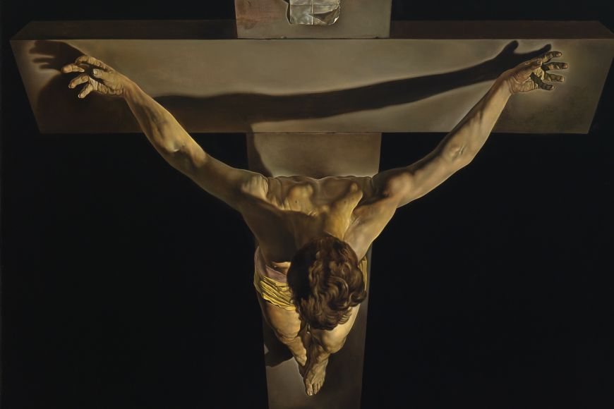 Salvador Dalí. El Crist, 1951. Oli sobre tela. 204,8 x 115,9 cm. Kelvingrove Art Gallery and Museum, Glasgow | © CSG CIC Glasgow Museums Collection Salvador Dalí. El Crist, 1951. Oli sobre tela. 204,8 x 115,9 cm. Kelvingrove Art Gallery and Museum, Glasgow | © CSG CIC Glasgow Museums Collection
