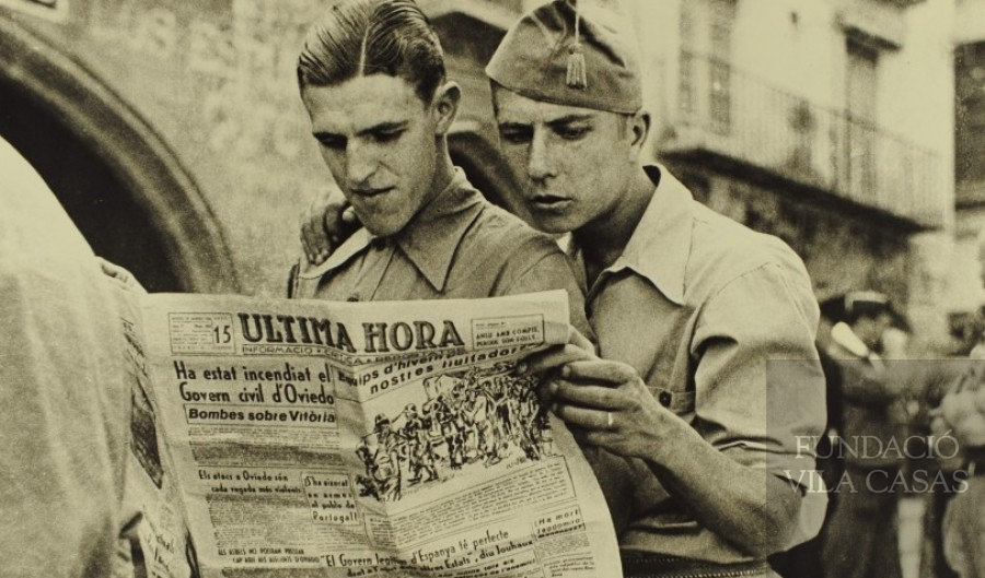 Foto de l'exposició. Agustí Centelles