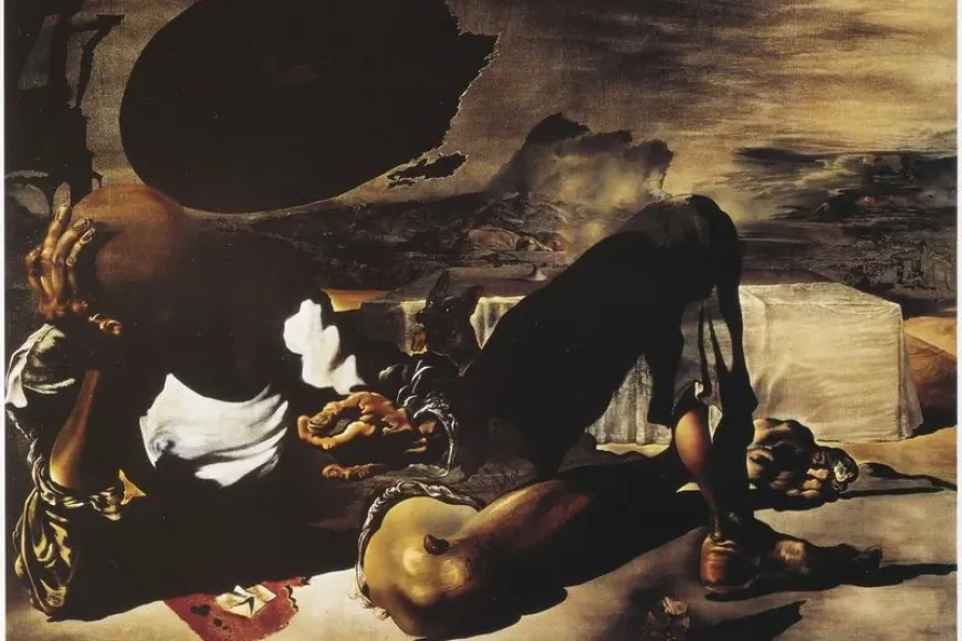 Filosofia il·luminada per la llum de la lluna i el sol ponent | © Salvador Dalí, Fundació Gala-Salvador Dalí, VEGAP, Figueres, 2025 Filosofia il·luminada per la llum de la lluna i el sol ponent | © Salvador Dalí, Fundació Gala-Salvador Dalí, VEGAP, Figueres, 2025
