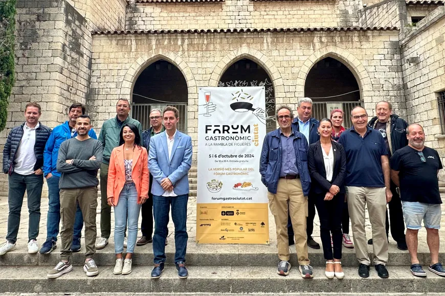 La presentació del Fòrum Gastronòmic Ciutat ha comptat amb represnetants de l'Ajuntament, l'organització Incatis i col·laboradors | © Ajuntament de Figueres La presentació del Fòrum Gastronòmic Ciutat ha comptat amb represnetants de l'Ajuntament, l'organització Incatis i col·laboradors | © Ajuntament de Figueres