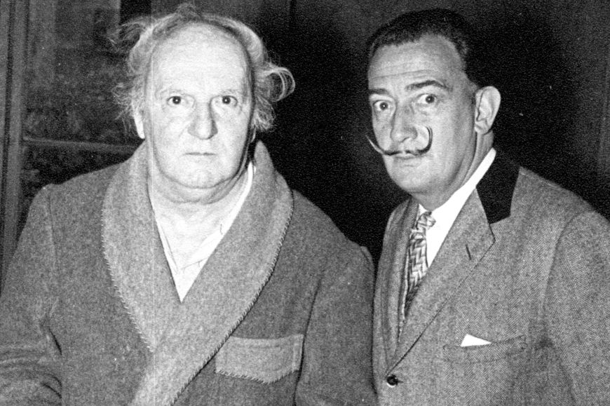 Dalí va relacionar-se amb nombroses persones destacades de camps ben diversos, com el filòsof Francesc Pujols