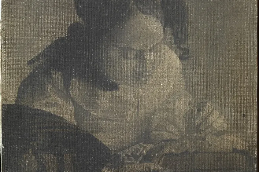 Còpia de La puntaire de Vermeer c. 1955. Oli sobre tela Catàleg Raonat P1157 | © Salvador Dalí, Fundació Gala-Salvador Dalí /VEGAP, Figueres, 2024. Còpia de La puntaire de Vermeer c. 1955. Oli sobre tela Catàleg Raonat P1157 | © Salvador Dalí, Fundació Gala-Salvador Dalí /VEGAP, Figueres, 2024.