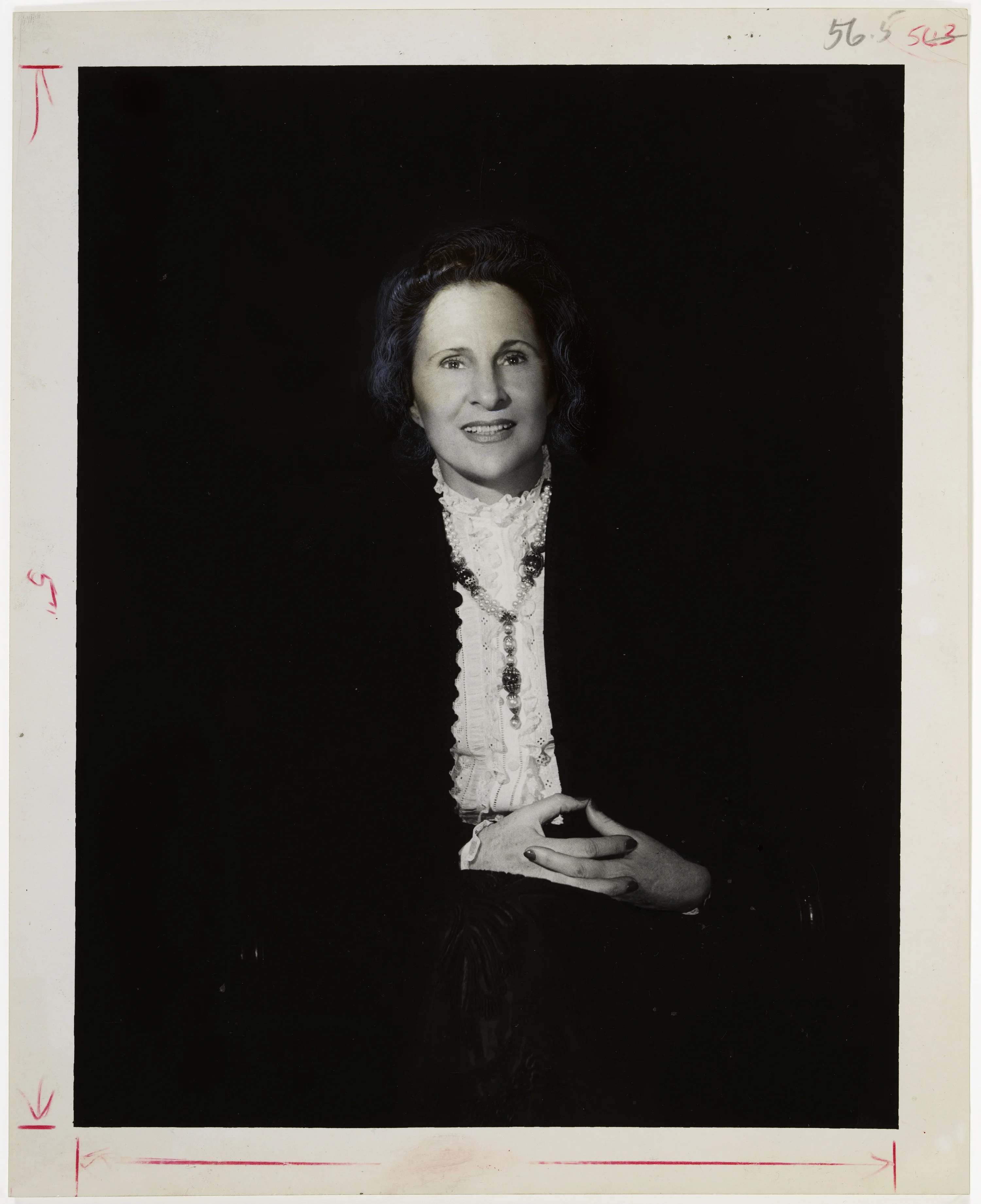 Retrat de Gala intervingut amb guaix i oli per Salvador Dalí, c. 1957 | © Salvador Dalí / Horst P. Horst