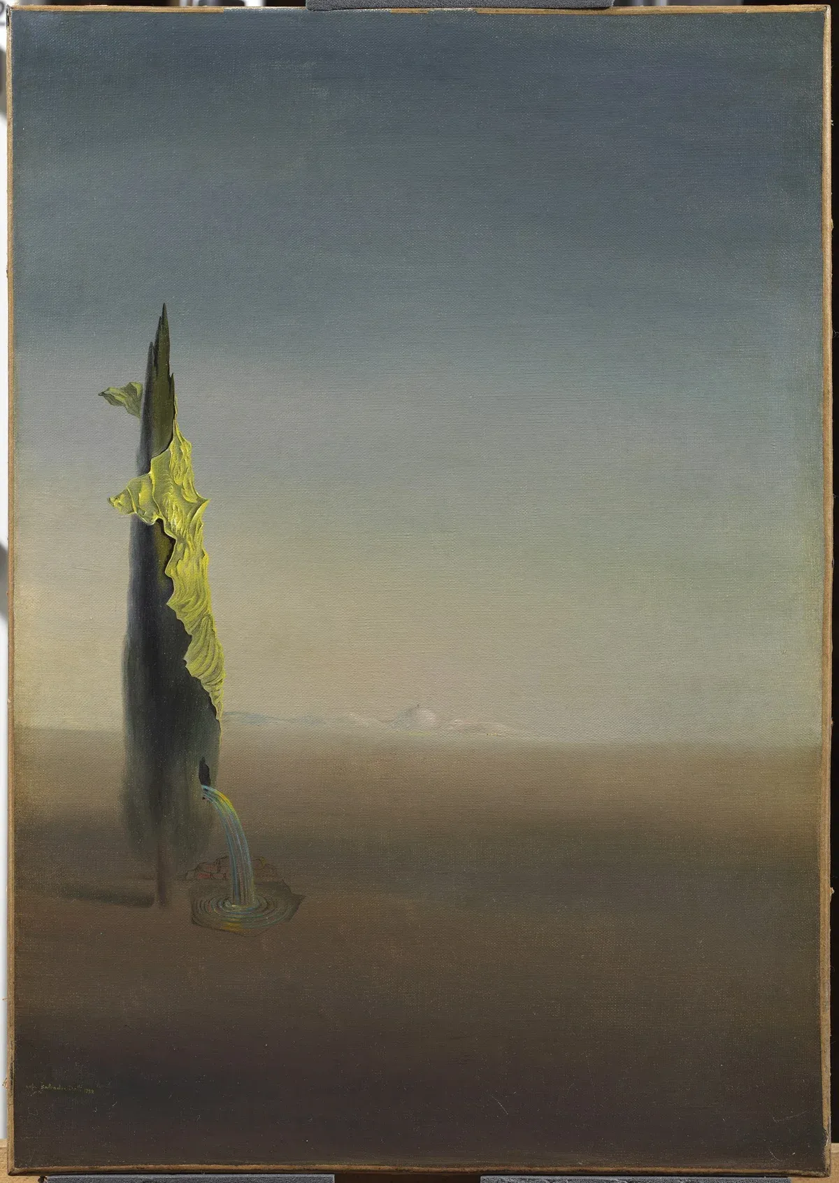 El naixement de les angoixes líquides 1932. Oli sobre tela. | © Salvador Dalí, Fundació Gala-Salvador Dalí /VEGAP, Figueres, 2024. El naixement de les angoixes líquides 1932. Oli sobre tela. | © Salvador Dalí, Fundació Gala-Salvador Dalí /VEGAP, Figueres, 2024.