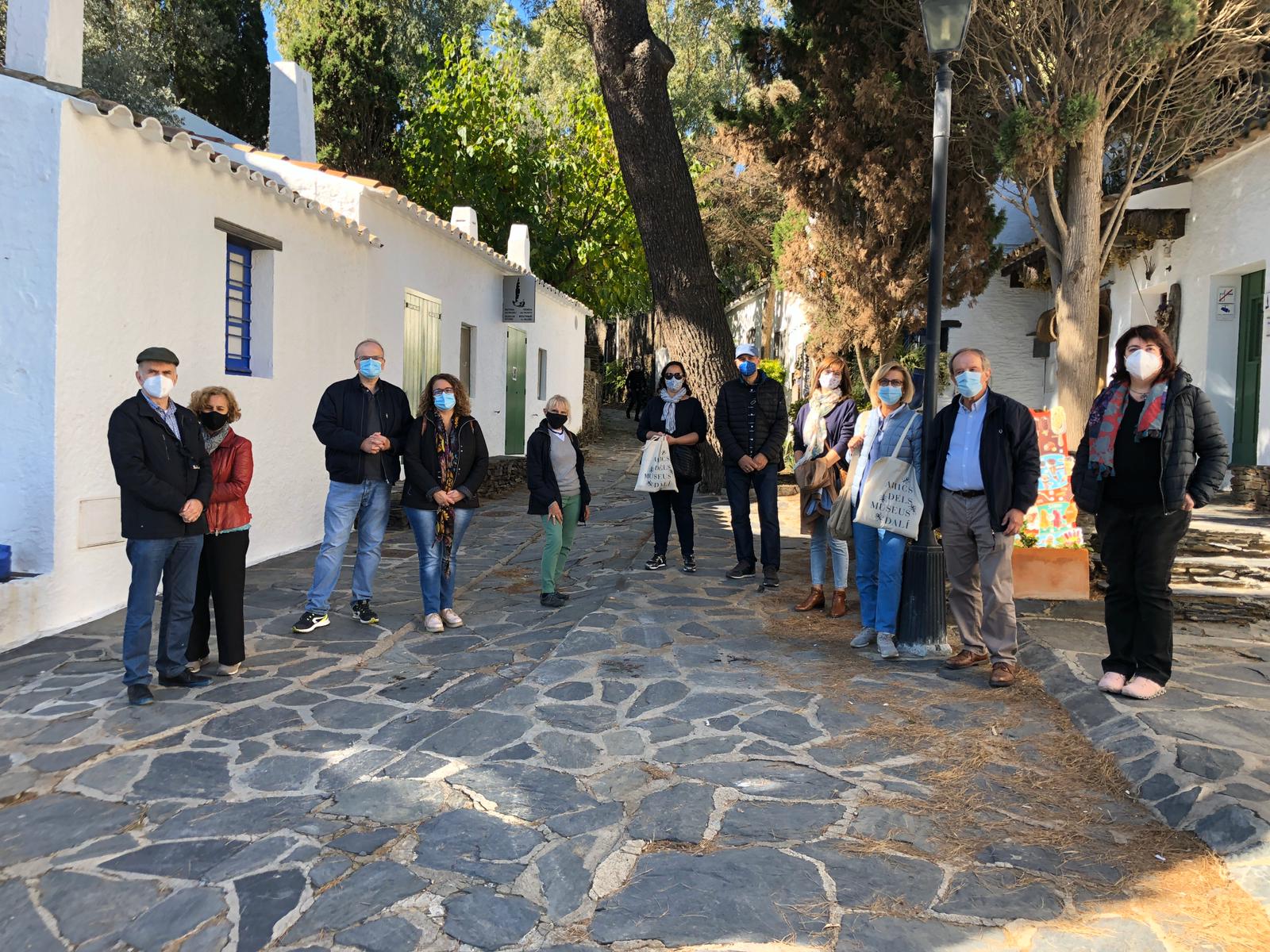 Els socis que han participat en aquesta activitat a Portlligat.