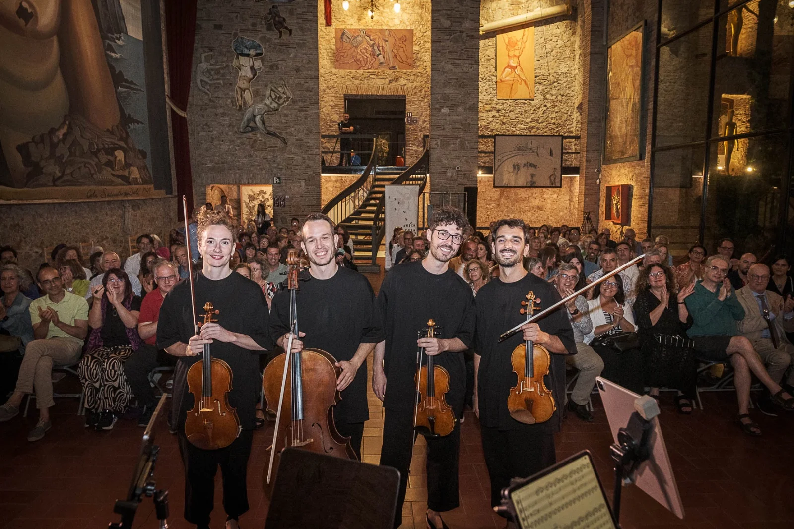 La nit ha culminat amb l’estrena de La Playlist de Salvador Dalí, un concert a càrrec del quartet de corda Nexus Artium | © Jordi Meli