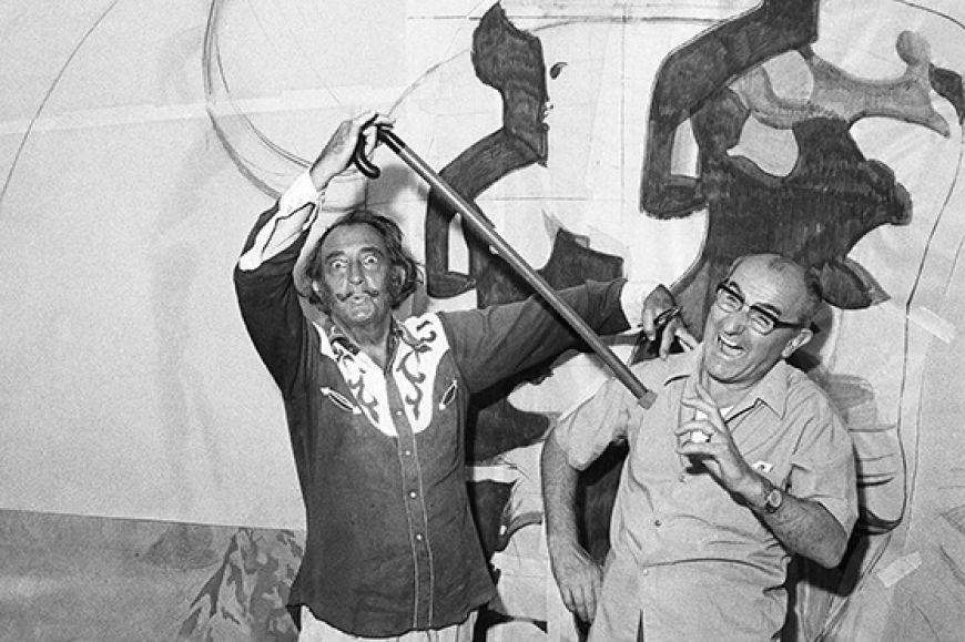 Salvador Dalí i Jordi Casals Meli | © Fundació Gala - Salvador Dalí Salvador Dalí i Jordi Casals Meli | © Fundació Gala - Salvador Dalí