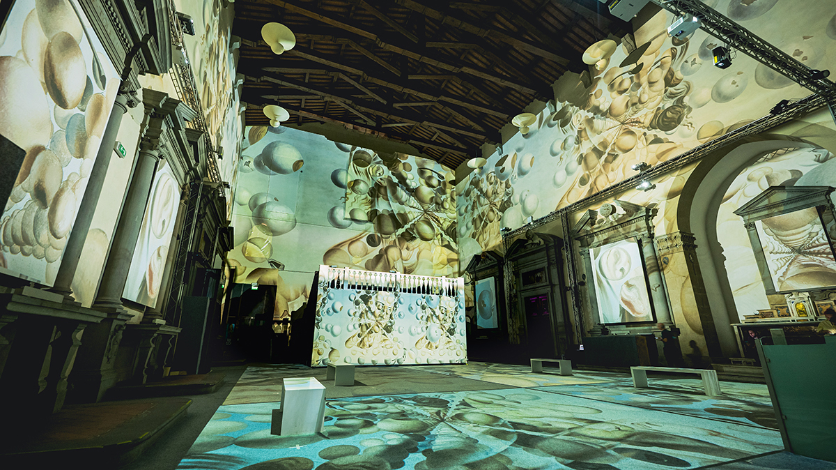 Simulació del que es podrà veure a la Cattedrale dell'Immagine de Florència | © © Salvador Dalí, Fundació Gala-Salvador Dalí/S.I.A.E., 2021