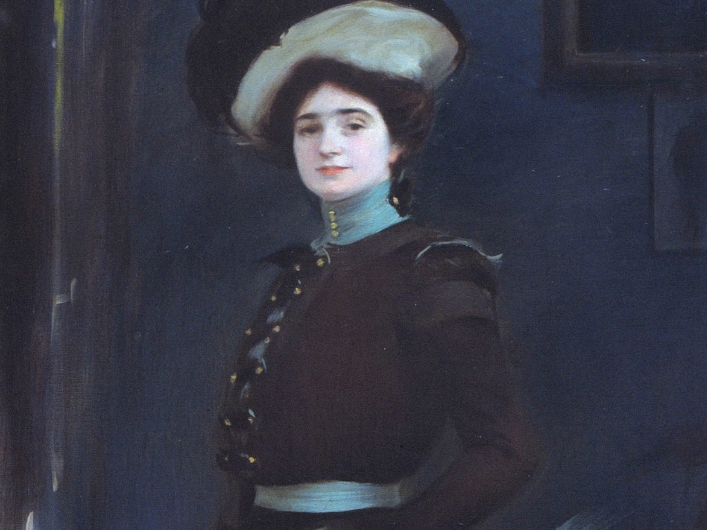 Retrat d'Isabel Llorach i Dolsa | © Ramon Casas i Carbó, realitzada el 1901. Museu Nacional de Catalunya