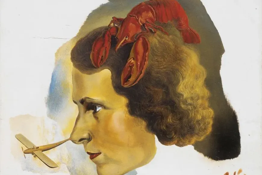 Retrat de Gala amb llagosta, 1993 | © Salvador Dalí, Fundació Gala-Salvador Dalí, Figueres, 2025 Retrat de Gala amb llagosta, 1993 | © Salvador Dalí, Fundació Gala-Salvador Dalí, Figueres, 2025