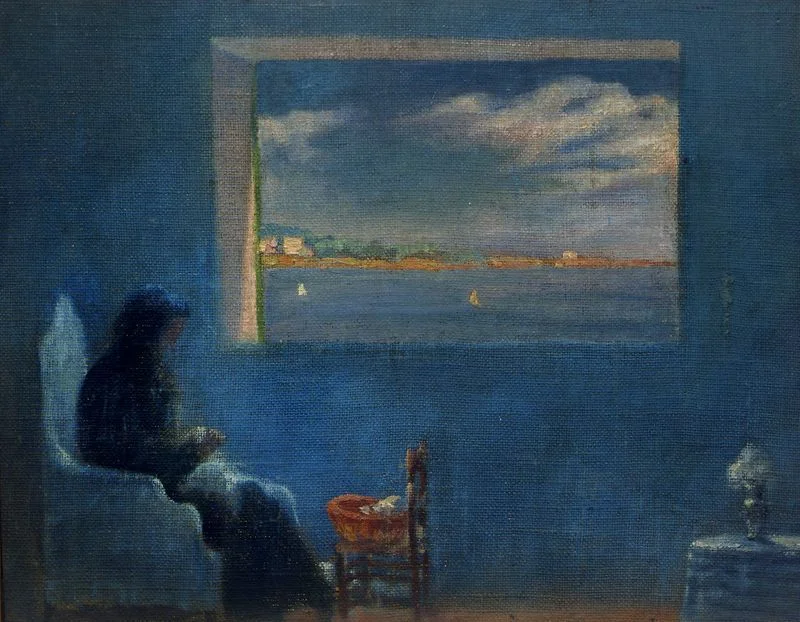 Retrat de l'àvia Anna cosint, 1920 | © Salvador Dalí, Fundació Gala-Salvador Dalí, Figueres, 2025