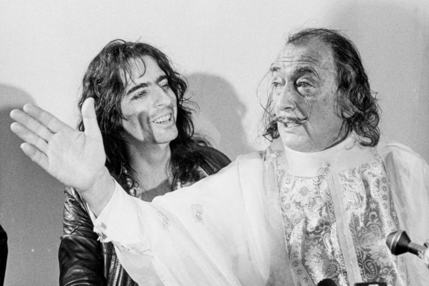 Dalí amb Alice Cooper, 1973 Dalí amb Alice Cooper, 1973